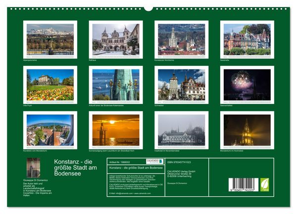 Produktbild: Konstanz - die gr&ouml;&szlig;te Stadt am Bodensee (hochwertiger Premium Wandkalender 2026 DIN A2 quer), Kunstdruck in Hochglanz