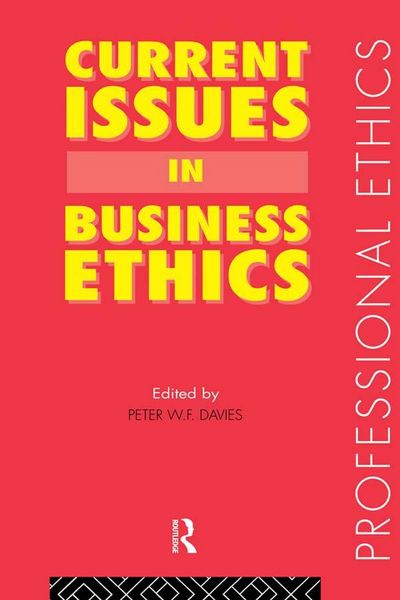 Produktbild: Current Issues in Business Ethics