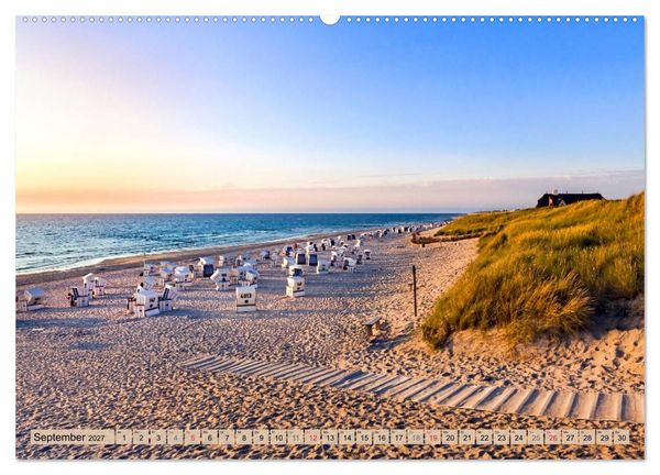 Produktbild: STRANDLUST Nordseeinsel Sylt (Wandkalender 2027 DIN A2 quer), CALVENDO Monatskalender
