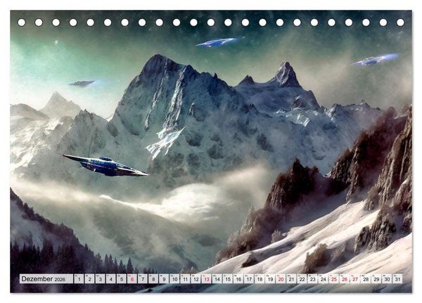 Produktbild: Besuch von einem anderen Stern (Tischkalender 2026 DIN A5 quer), CALVENDO Monatskalender