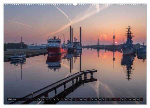 Produktbild: Wilhelmshaven maritim (Wandkalender 2026 DIN A2 quer), CALVENDO Monatskalender