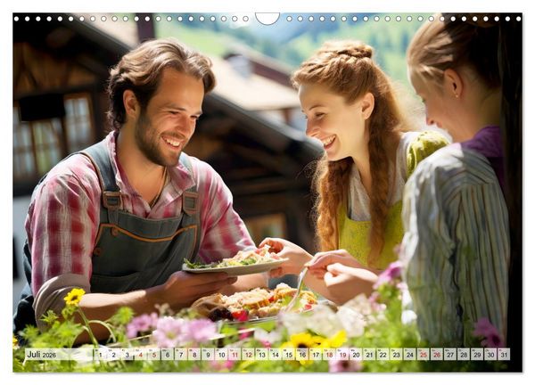 Produktbild: Alm Leben - Meine Liebe zum Bergbauernhof (Wandkalender 2026 DIN A3 quer), CALVENDO Monatskalender