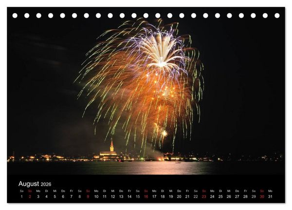 Produktbild: Bodensee - Uferlandschaften im sch&ouml;nsten Licht 2026 (Tischkalender 2026 DIN A5 quer), CALVENDO Monatskalender