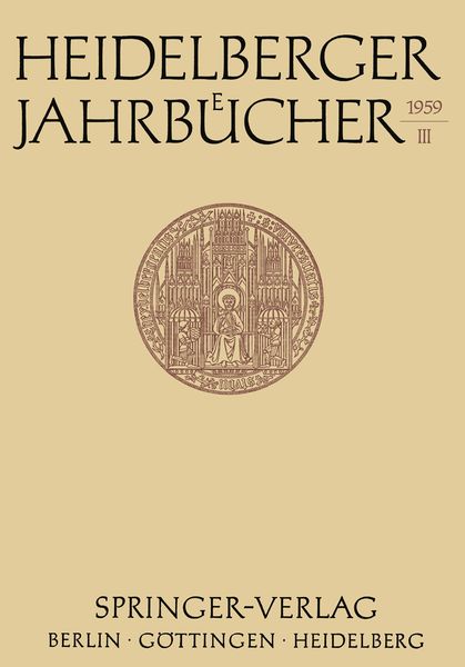 Produktbild: Heidelberger Jahrb&uuml;cher