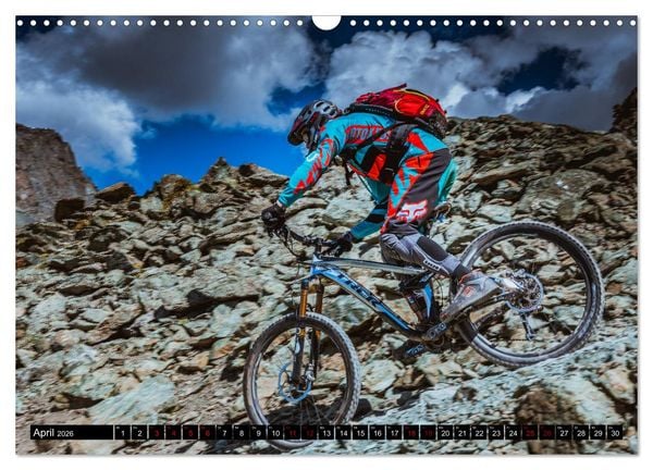 Produktbild: Downhill Action (Wandkalender 2026 DIN A3 quer), CALVENDO Monatskalender