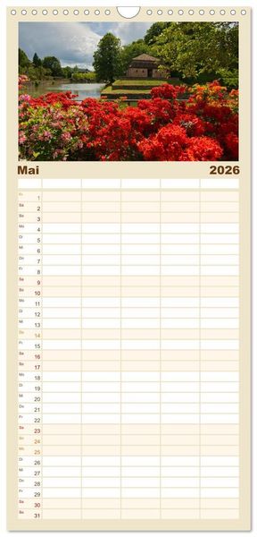 Produktbild: Familienplaner 2026 - Streifzug durch das Weserbergland mit 5 Spalten (Wandkalender, 21 x 45 cm) CALVENDO