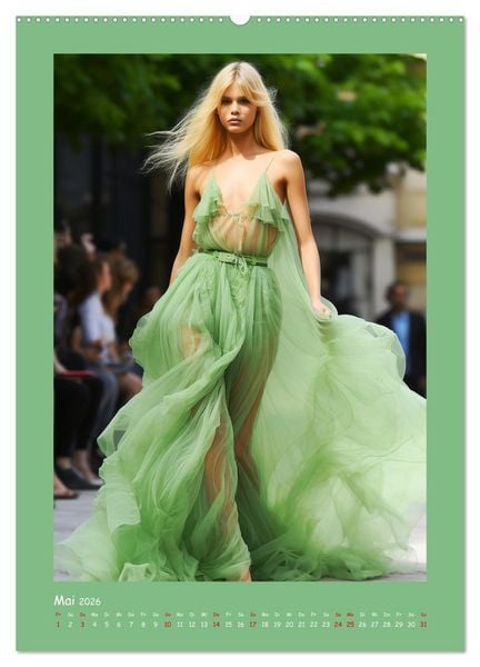 Produktbild: Fashion Show. Zeitlose Haute Coutour (Wandkalender 2026 DIN A2 hoch), CALVENDO Monatskalender