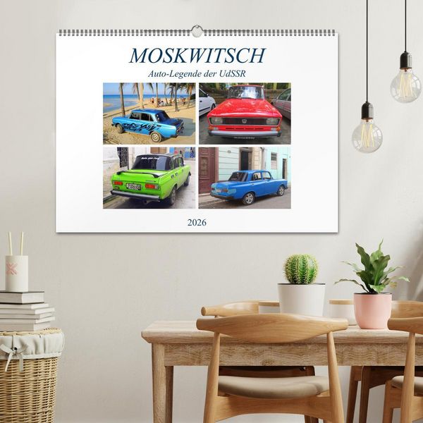 Produktbild: MOSKWITSCH - Auto-Legende der UdSSR (Wandkalender 2026 DIN A2 quer), CALVENDO Monatskalender