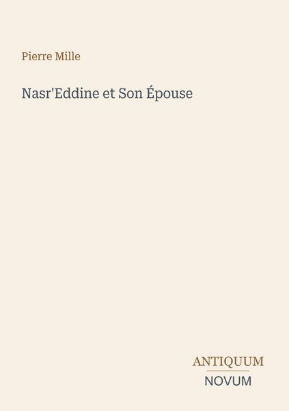Produktbild: Nasr'Eddine et Son &Eacute;pouse