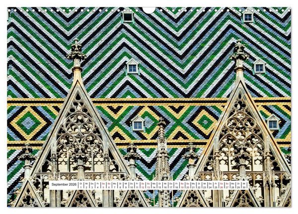 Produktbild: Wien Facettenreiche Metropole (Wandkalender 2026 DIN A3 quer), CALVENDO Monatskalender