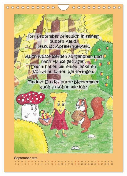 Produktbild: Tobi und das Jahr (Wandkalender 2026 DIN A4 hoch), CALVENDO Monatskalender
