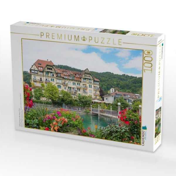 Produktbild: CALVENDO Puzzle G&ouml;ttibachsteg an der Aare in Thun | 1000 Teile Lege-Gr&ouml;&szlig;e 64x48cm Foto-Puzzle f&uuml;r gl&uuml;ckliche Stunden