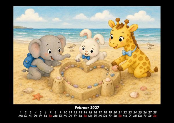 Produktbild: Sandburgen am Strand 2027 Fotokalender DIN A3