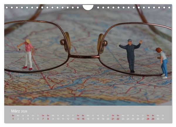 Produktbild: Das zweite Leben von Miniatur-Figuren (Wandkalender 2026 DIN A4 quer), CALVENDO Monatskalender