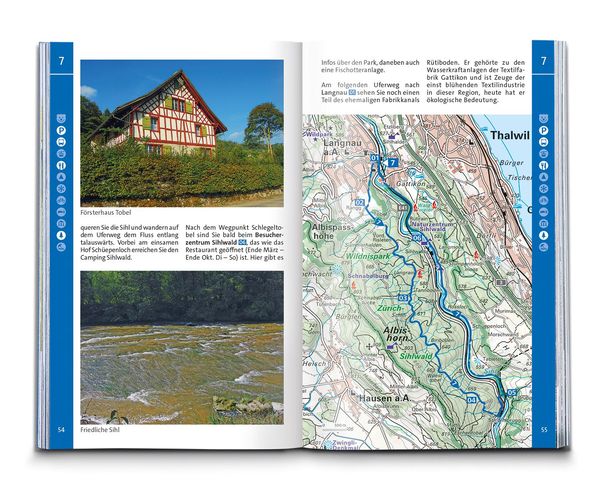 KOMPASS Wanderführer Zürich, Zürichsee, 50 Touren mit Extra-Tourenkarte