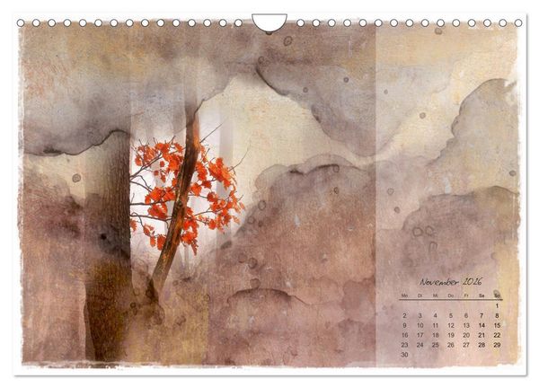 Produktbild: Bl&uuml;te trifft auf Aquarell (Wandkalender 2026 DIN A4 quer), CALVENDO Monatskalender