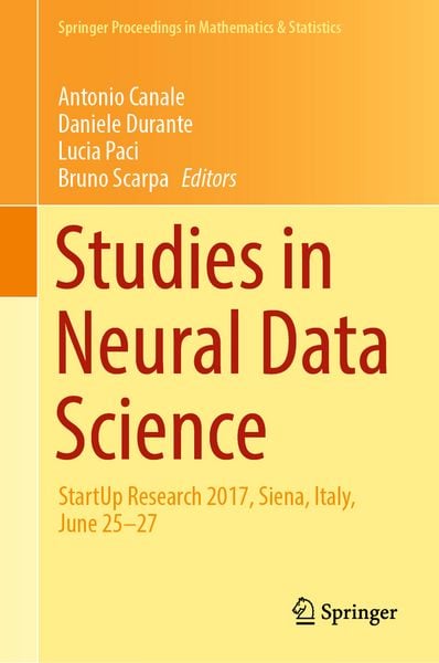 Produktbild: Studies in Neural Data Science