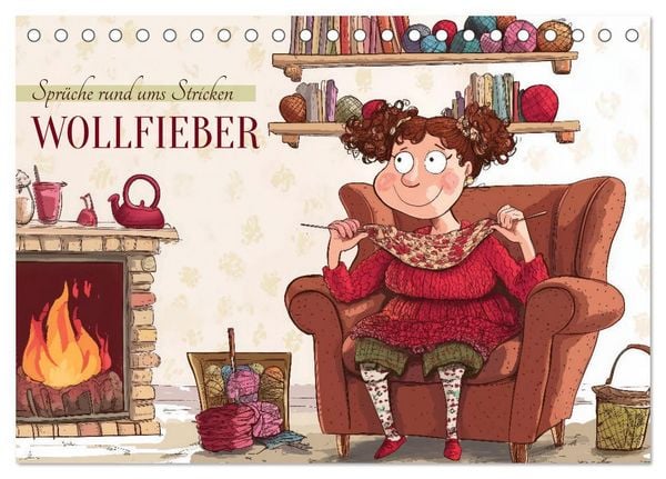 Produktbild: Wollfieber (Tischkalender 2026 DIN A5 quer), CALVENDO Monatskalender