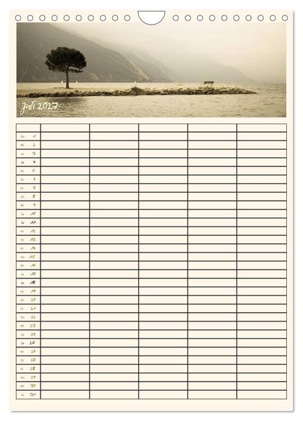 Produktbild: Der Gardasee im Norden - Familienplaner 2027 (Wandkalender 2027 DIN A4 hoch), CALVENDO Monatskalender