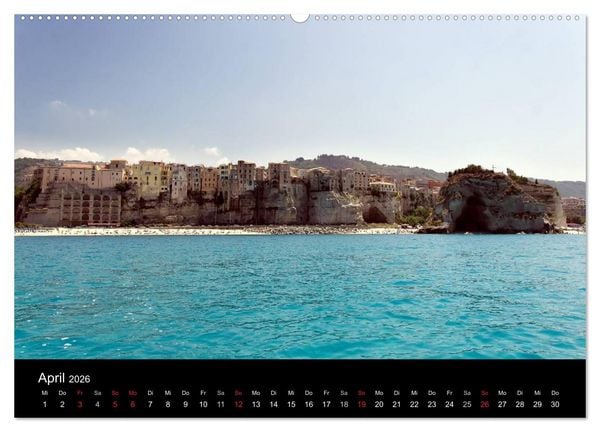 Produktbild: Kalabrien: Wo die Sonne Urlaub macht (hochwertiger Premium Wandkalender 2026 DIN A2 quer), Kunstdruck in Hochglanz