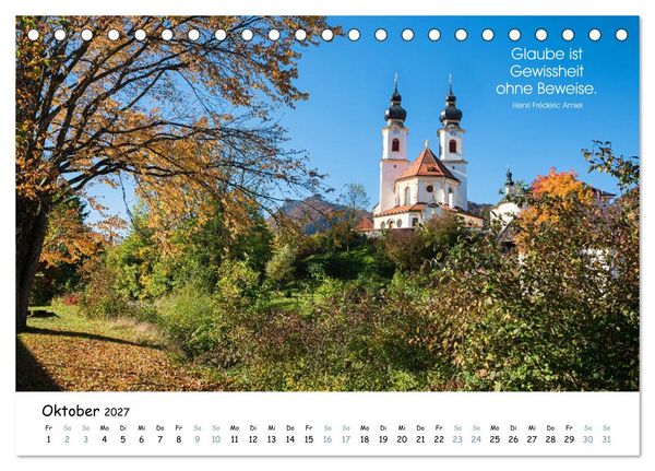 Produktbild: Christliche Bildpoesie 2027 (Tischkalender 2027 DIN A5 quer), CALVENDO Monatskalender