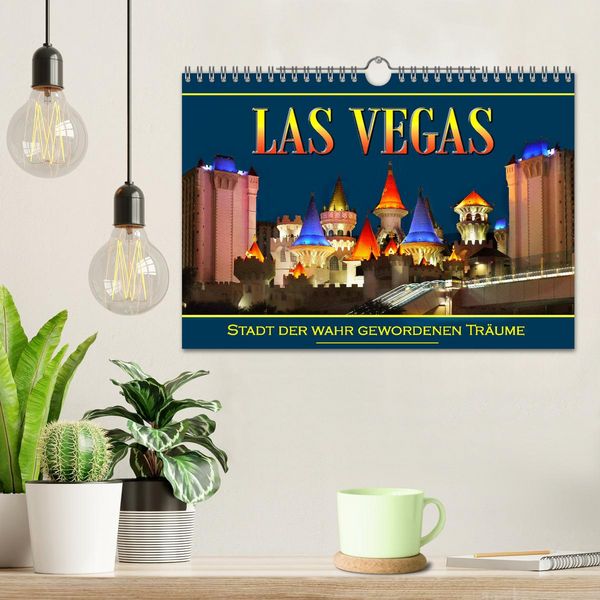 Produktbild: Las Vegas, Stadt der wahr gewordenen Tr&auml;ume (Wandkalender 2026 DIN A4 quer), CALVENDO Monatskalender