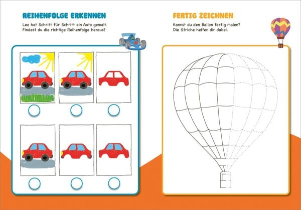 Produktbild: Malen und R&auml;tseln f&uuml;r Kindergartenkinder. Fahrzeuge