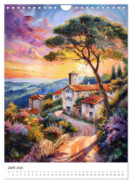 Produktbild: Poesie des Lichts - impressionistisches S&uuml;dfrankreich (Wandkalender 2026 DIN A4 hoch), CALVENDO Monatskalender