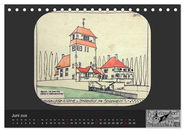 Produktbild: Lebensr&auml;ume um 1900 (Tischkalender 2026 DIN A5 quer), CALVENDO Monatskalender