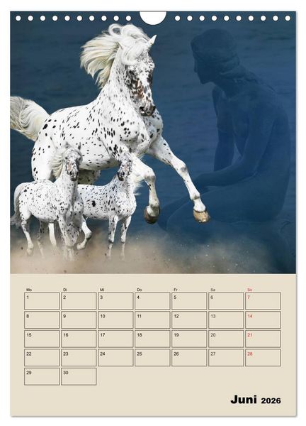 Produktbild: Pferdetr&auml;umereien - Traumbilder von Traumpferden (Wandkalender 2026 DIN A4 hoch), CALVENDO Monatskalender
