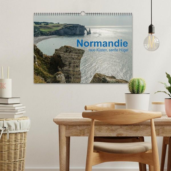 Produktbild: Normandie - raue K&uuml;sten, sanfte H&uuml;gel (Wandkalender 2026 DIN A3 quer), CALVENDO Monatskalender