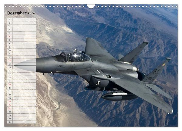 Produktbild: Luftwaffe. Kampfflugzeuge der USA (Wandkalender 2026 DIN A3 quer), CALVENDO Monatskalender