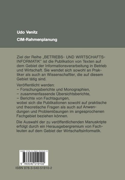 Produktbild: CIM-Rahmenplanung