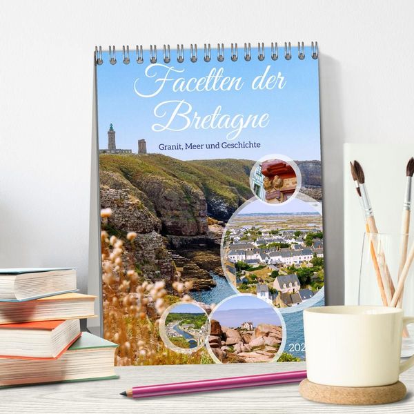 Produktbild: Facetten der Bretagne. Granit, Meer und Geschichte (Tischkalender 2027 DIN A5 hoch), CALVENDO Monatskalender