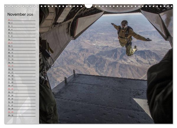Produktbild: Fallschirmspringer. Absprung der U.S. Navy Seals (Wandkalender 2026 DIN A3 quer), CALVENDO Monatskalender