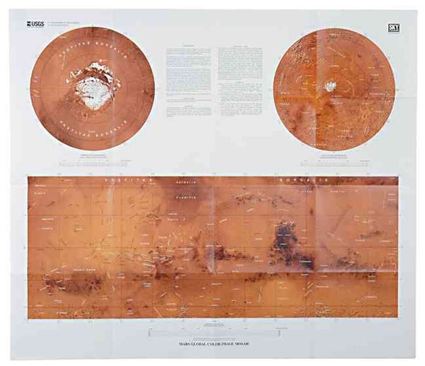 Produktbild: Map-Mars Topographical Map