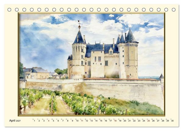 Produktbild: M&auml;rchenschl&ouml;sser an der Loire (Tischkalender 2027 DIN A5 quer), CALVENDO Monatskalender
