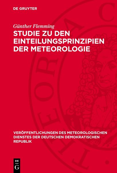 Produktbild: Studie zu den Einteilungsprinzipien der Meteorologie