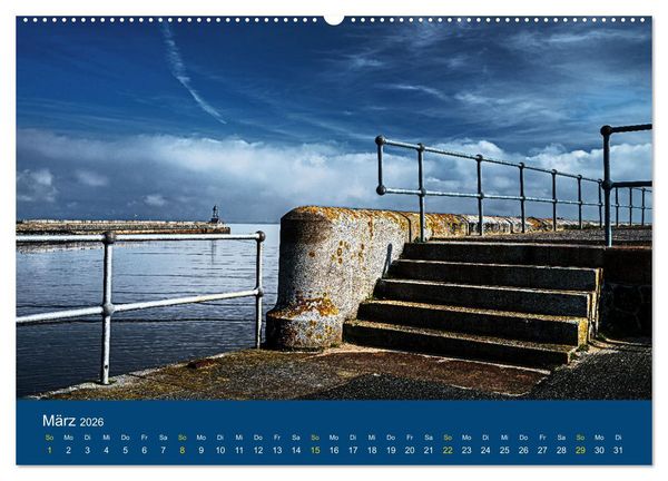 Produktbild: Die Nordmole in Wilhelmshaven. Historisches Relikt und Lieblingsort. (hochwertiger Premium Wandkalender 2026 DIN A2 quer), Kunstdruck in Hochglanz