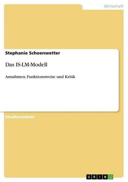Produktbild: Das IS-LM-Modell