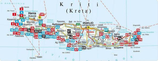 Produktbild: ROTHER Wanderf&uuml;hrer Kreta. 77 Touren auf Griechenlands gr&ouml;&szlig;ter Insel &ndash; die sch&ouml;nsten K&uuml;sten- und Bergwanderungen