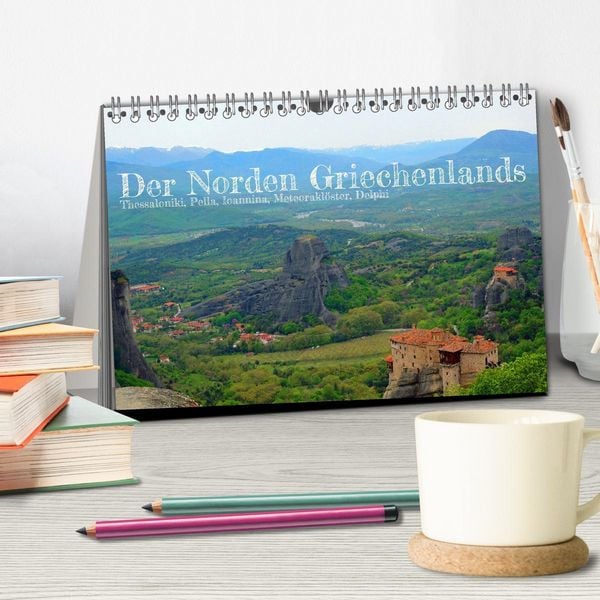 Produktbild: Der Norden Griechenlands (Tischkalender 2026 DIN A5 quer), CALVENDO Monatskalender