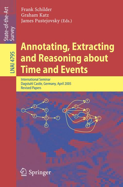 Produktbild: Annotating, Extracting and Reasoning about Time and Events