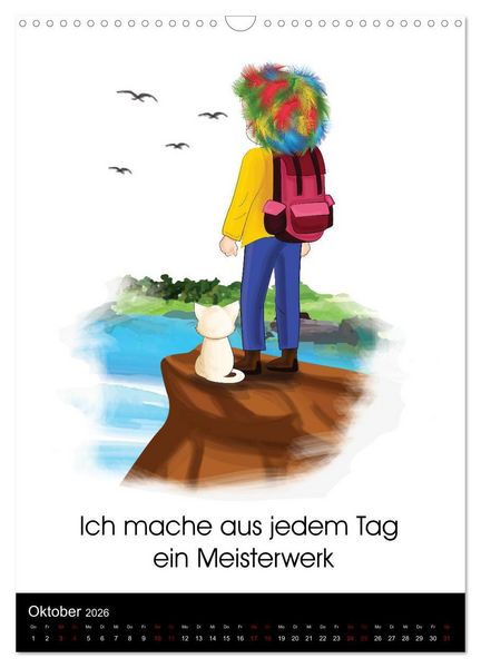Produktbild: Ich bin einzigartig - Achtsame Affirmationen f&uuml;r besondere Kinder (Wandkalender 2026 DIN A3 hoch), CALVENDO Monatskalender