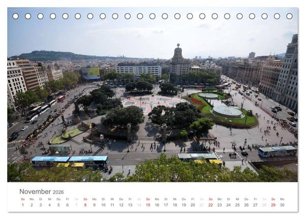 Produktbild: Barcelona im Auge der Kamera (Tischkalender 2026 DIN A5 quer), CALVENDO Monatskalender