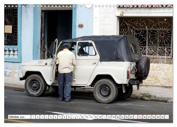 Produktbild: Sowjet-Legende - Der Gel&auml;ndewagen UAZ-469 in Kuba (Wandkalender 2026 DIN A3 quer), CALVENDO Monatskalender