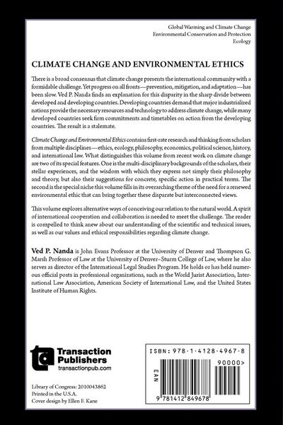Produktbild: Climate Change and Environmental Ethics