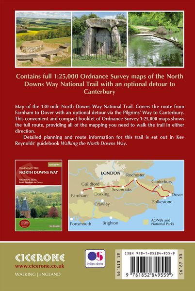 Produktbild: North Downs Way Map Booklet