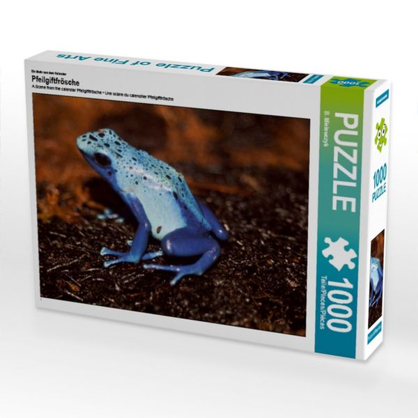 Produktbild: CALVENDO Puzzle Blauer Baumsteigerfrosch | 1000 Teile Lege-Gr&ouml;&szlig;e 64x48cm Foto-Puzzle f&uuml;r gl&uuml;ckliche Stunden