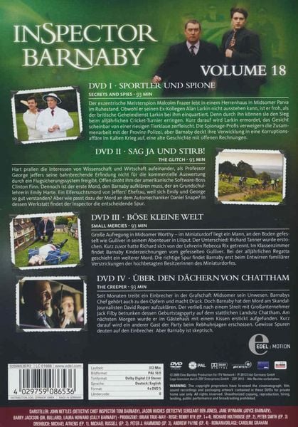 Produktbild: Inspector Barnaby Vol. 18 [4 DVDs]